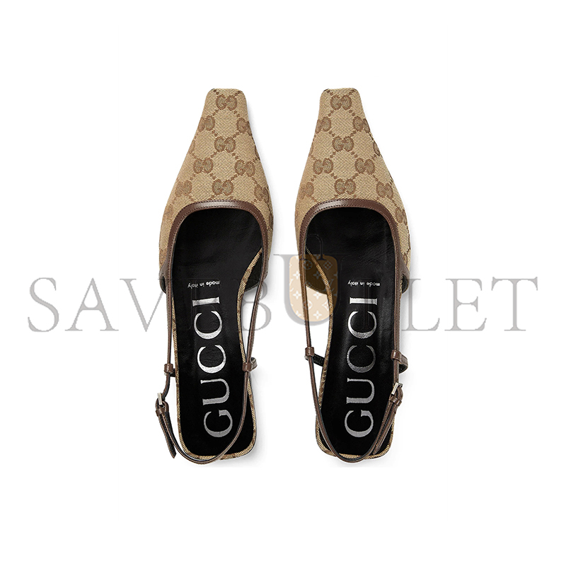 GUCCI WOMEN'S GG SLINGBACK BALLET FLAT 762420